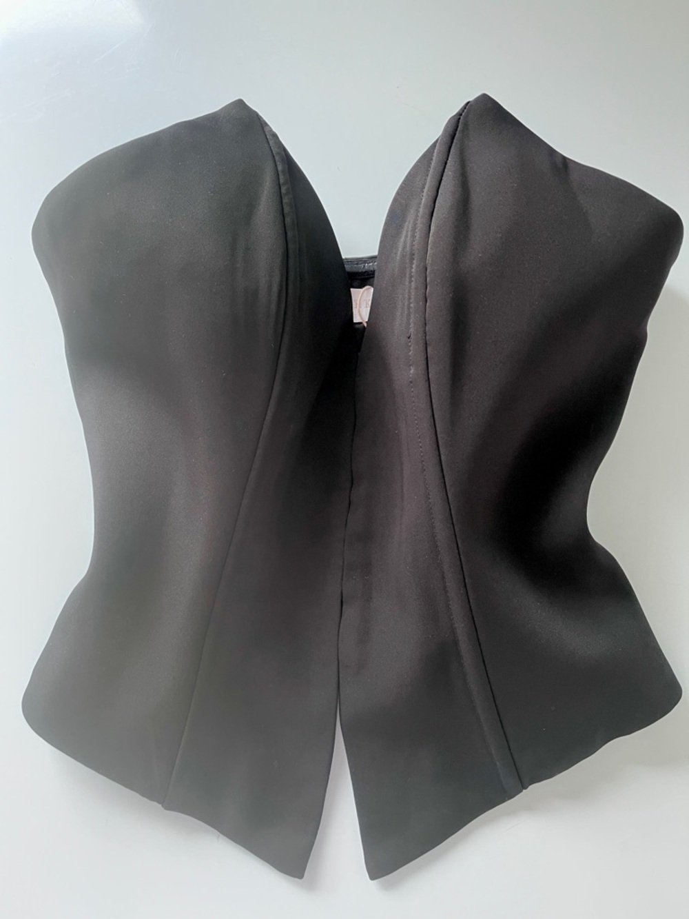 Meshki NWT Janayia Pointed Corset Top Black Strapless Bustier XS